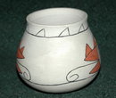 S.W. Native American Pottery Vase -signed , dated '76