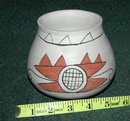 S.W. Native American Pottery Vase -signed , dated '76