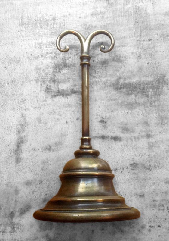 BRASS BELL SHAPED DOOR STOP DOOR PORTER BY WILLIAM TONKS & SON