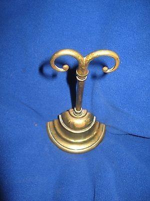 BRASS BELL SHAPED DOOR STOP DOOR PORTER BY WILLIAM TONKS & SON