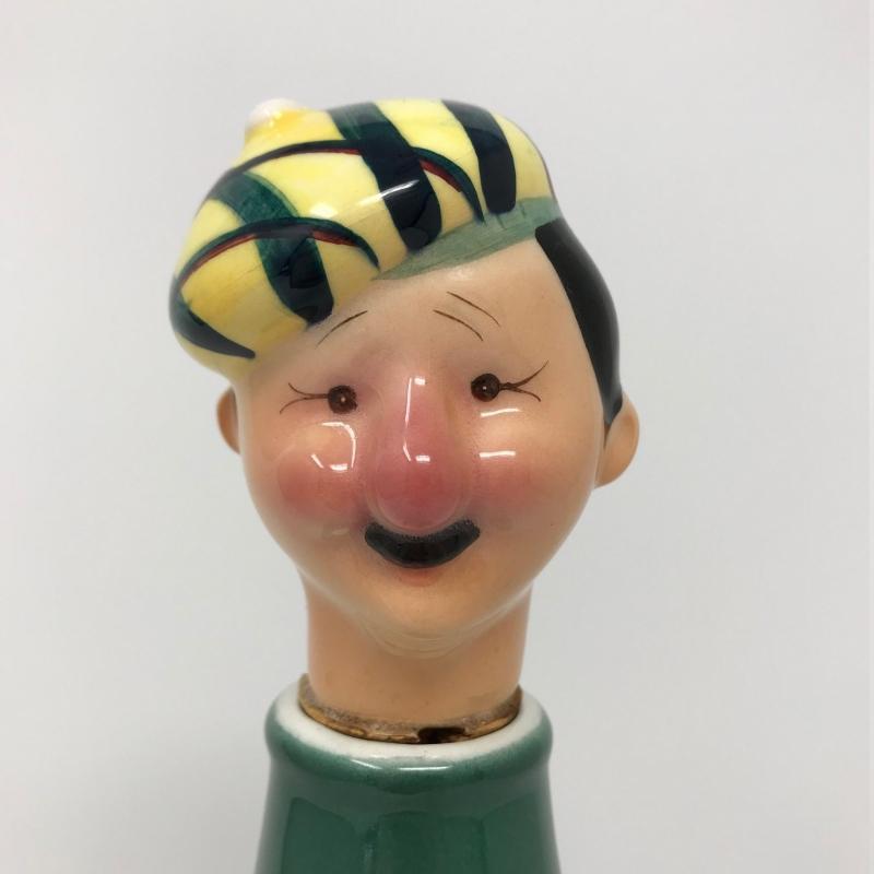 Scotsman Scotch Ceramic Musical Bottle Decanter, 1960's Plays How Dry I Am