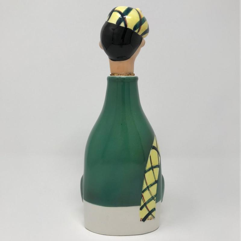 Scotsman Scotch Ceramic Musical Bottle Decanter, 1960's Plays How Dry I Am