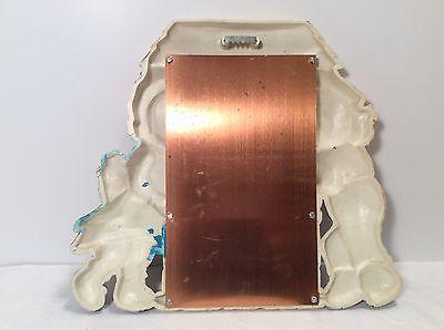 1977 BOBBS-MERRILL CO. RAGGEDY ANN and ANDY copper mirror/ well wall plaque