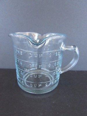 Vintage 3 Spout Fire King 8 Ounce Measuring Cup