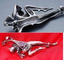 Sterling Amethyst Harliquin Mandolin PIN 30 gms
