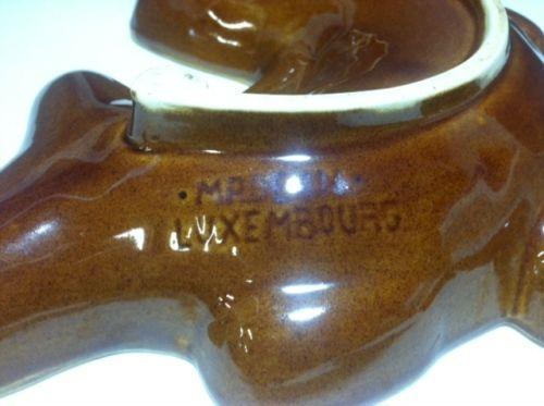 LUXEMBOURG STONEWARE FISH BAKING OR & SERVING DISH BOWL