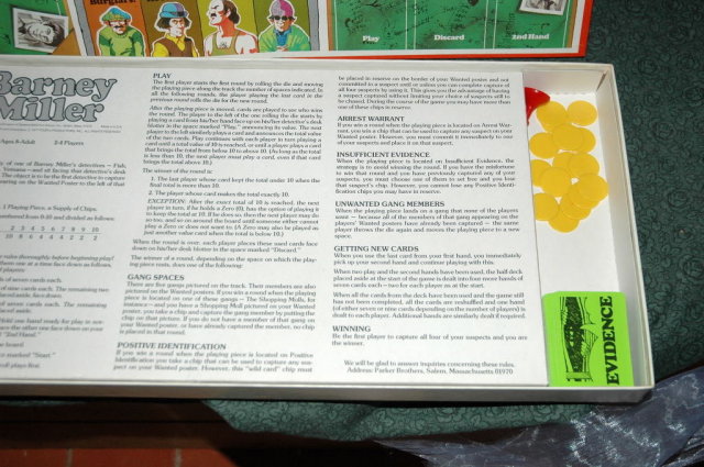 Retro Barney Miller Board Game Parker Brothers