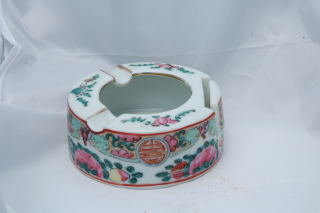 Chinese Porcelain Ashtray & Match Holder