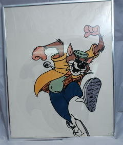 Animated Art MC Skat Kat Tone Loc Dedication & Autograph orig art from Paula Abdul Opposites Attract