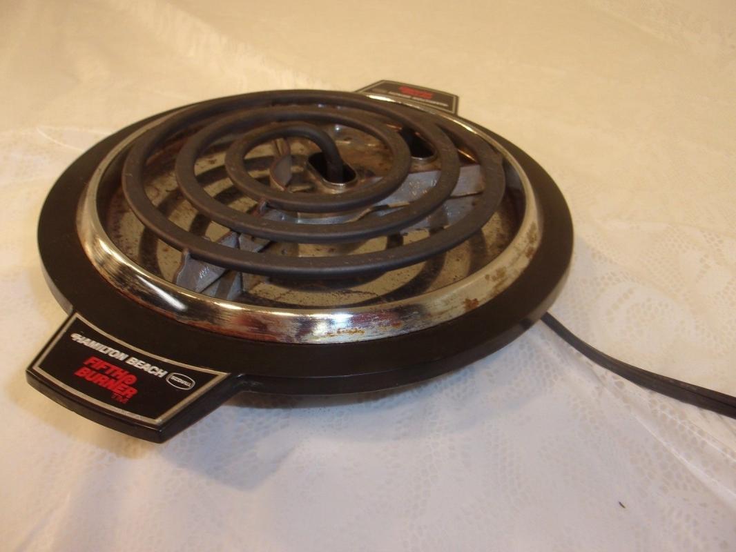 Vintage Hamilton Beach Fifth Burner Hot Plate Portable Cook Top Burner
