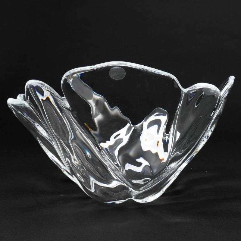 ROYAL COPENHAGEN NATURA FREEFORM CRYSTAL BOWL OLE KORTZAU DENMARK