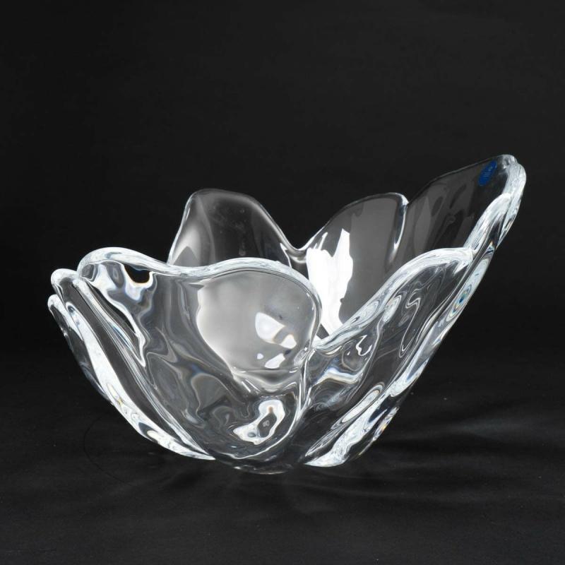 ROYAL COPENHAGEN NATURA FREEFORM CRYSTAL BOWL OLE KORTZAU DENMARK