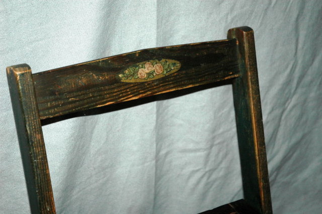 Antique Folding Wooden Child's Chair