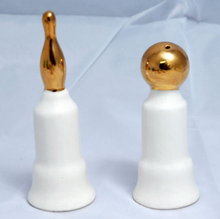 Gold Bowling Ball & Pin Trophies Salt & Pepper Shakers