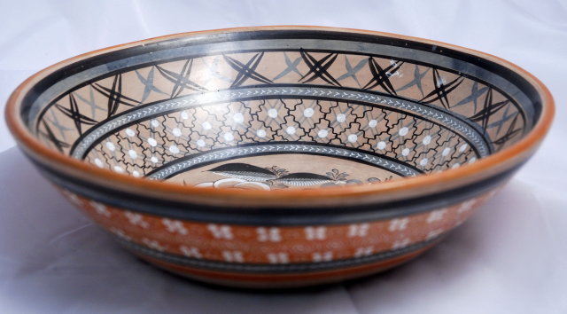 TONALA POTTERY BOWL signed Jimon