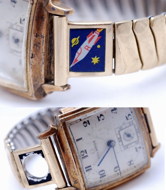 Helbros Curvex Stepped Watch with Subdial