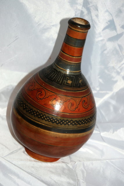 Old Rustic Eathernware Mexican Pottery vase *Price Reduced!*