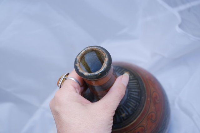 Old Rustic Eathernware Mexican Pottery vase *Price Reduced!*