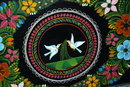 OLD Hand Painted Mexican Wooden Tray Toleware