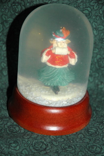Vintage Girl Ice Skating Snow Globe *REDUCED PRICE*