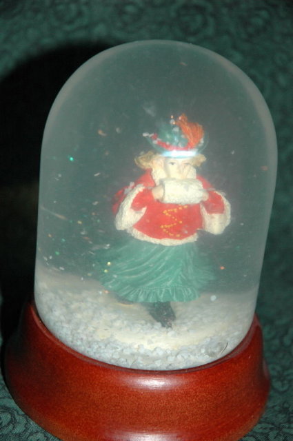 Vintage Girl Ice Skating Snow Globe *REDUCED PRICE*