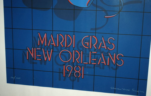 Mardi Gras New Orleans '81 Poster Signed LTD ED