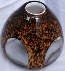 Heavy Hand Blown Art Glass Vase Layered *REDUCED PRICE*