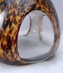 Heavy Hand Blown Art Glass Vase Layered *REDUCED PRICE*