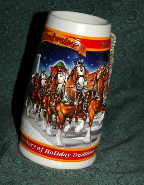 BUDWEISER 1999 20th ANNIVERSARY STEIN W/ BOX **PRICE REDUCED**!!