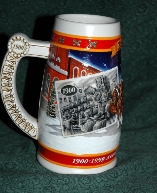 BUDWEISER 1999 20th ANNIVERSARY STEIN W/ BOX **PRICE REDUCED**!!