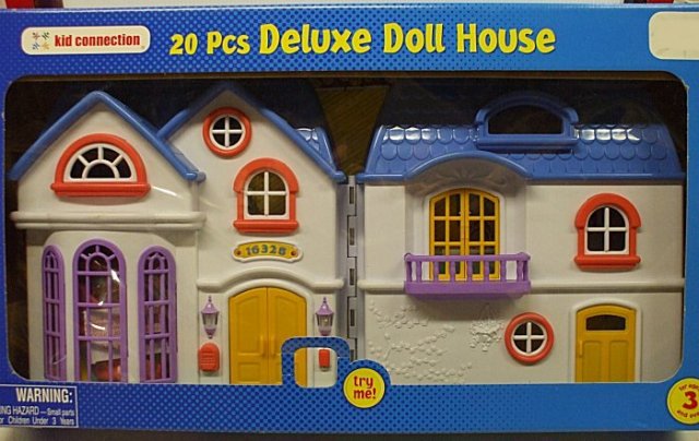 Kid Connection 18 pc Folding Doll House Set