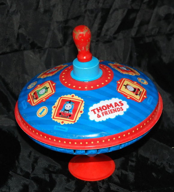 Thomas the Tank Spinning Metal Top that hums
