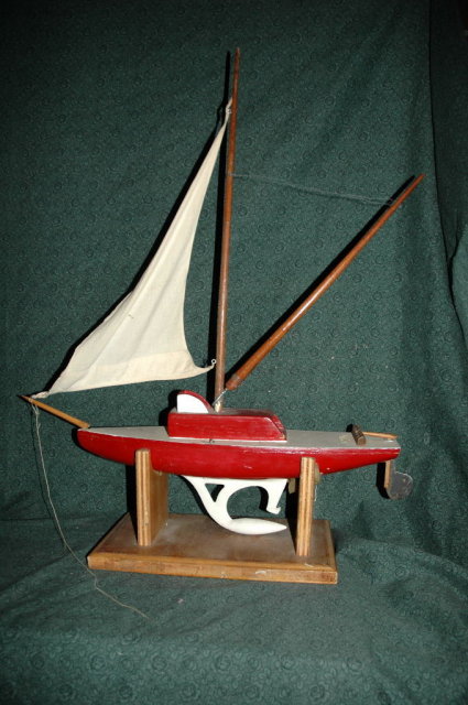 Hand Crafted Wooden Sail Boat Model *Price Reduced!*