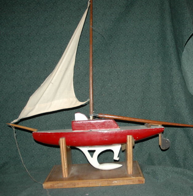 Hand Crafted Wooden Sail Boat Model *Price Reduced!*