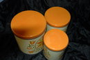 Decoware 3 pc Tin Kitchen Canisters RETRO *Price Reduced!*