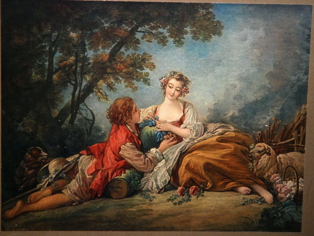Antique Color Litho Francois Boucher 1739 *** PRICE REDUCED!***