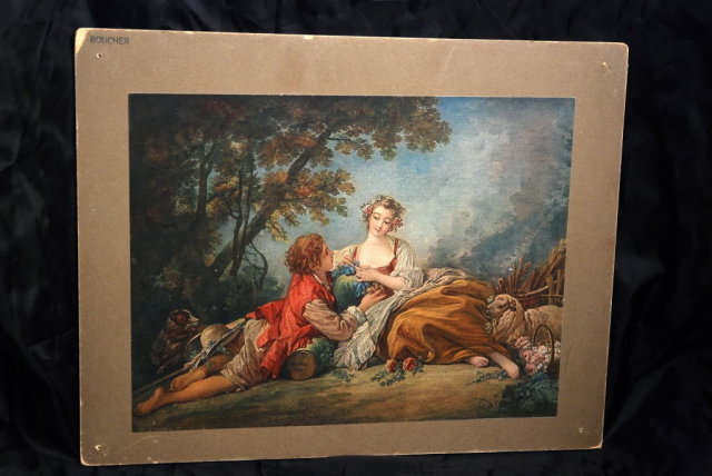 Antique Color Litho Francois Boucher 1739 *** PRICE REDUCED!***