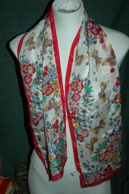 Butterfly design Silk Scarf by Oscar De La Renta