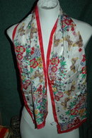 Butterfly design Silk Scarf by Oscar De La Renta