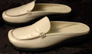Coach White Leather Loafer Mules/Slides 6.5 *Price Reduced!*