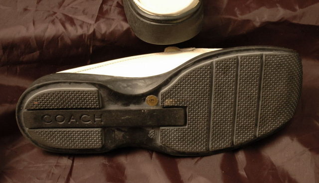 Coach White Leather Loafer Mules/Slides 6.5 *Price Reduced!*