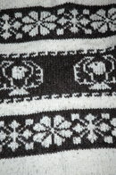 Genuine Canadian Cowichan Indian Sweater 100% Hand Spun Wool with Registration number