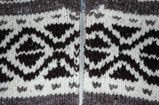 Genuine Canadian Cowichan Sweater 100% Hand Spun Wool