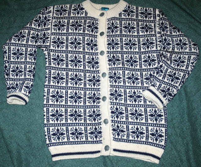 Vintage Dale of Norway Cardigan Sweater sz 42