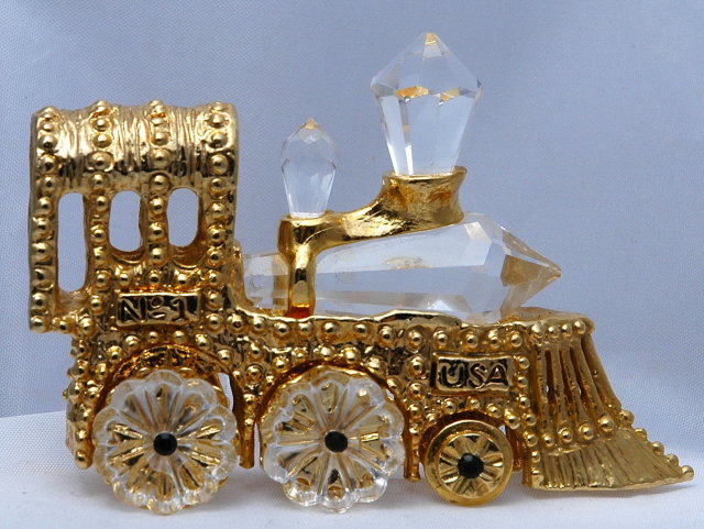 SWAROVSKI Crystal & Gold Plated Locomotive
