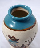 Mexican Pottery Stonware Vase with Enameling **PRICE REDUCTION**