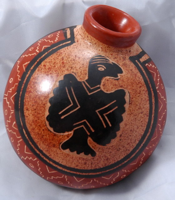 Signed Costa Rica Chorotega Guaitil Pottery , reclining vase * PRICE REDUCTION!*