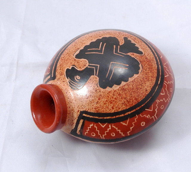 Signed Costa Rica Chorotega Guaitil Pottery , reclining vase * PRICE REDUCTION!*