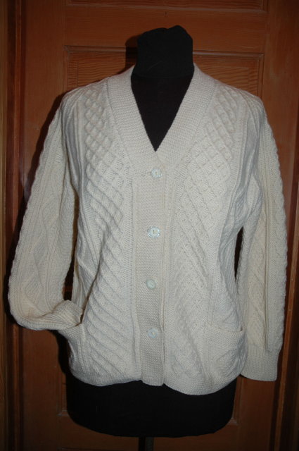 Vintage Irish Fisherman's Aran Knit Sweater by Standun