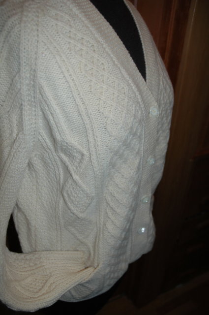 Vintage Irish Fisherman's Aran Knit Sweater by Standun
